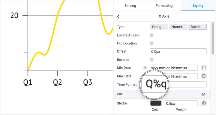 Quarter axis labels - Datylon R44