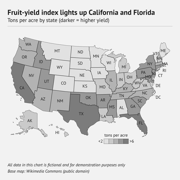 80 types of charts examples – Choropleth map