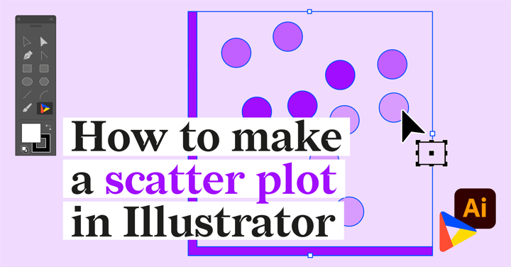Learn how to create your own scatterplot in Adobe lllustrator with Datylon for Illustrator chart maker plug-in