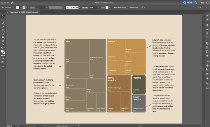 Learn how to create your own treemap chart in Adobe lllustrator with Datylon for Illustrator chart maker plug-in