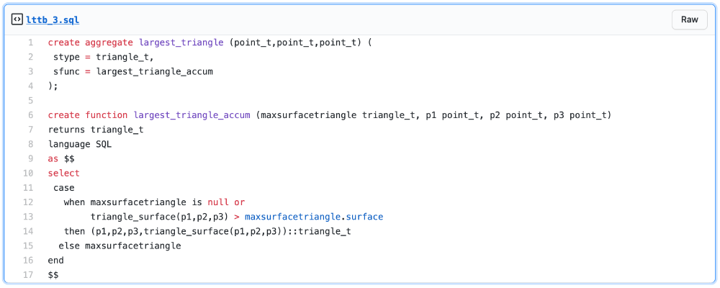 Line charts & sampling time series data sets