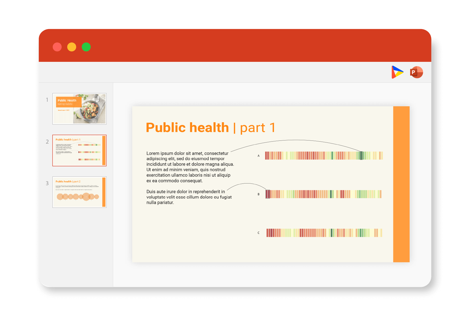 Datylon add-in for PowerPoint to enrich your presentations with beautiful charts.