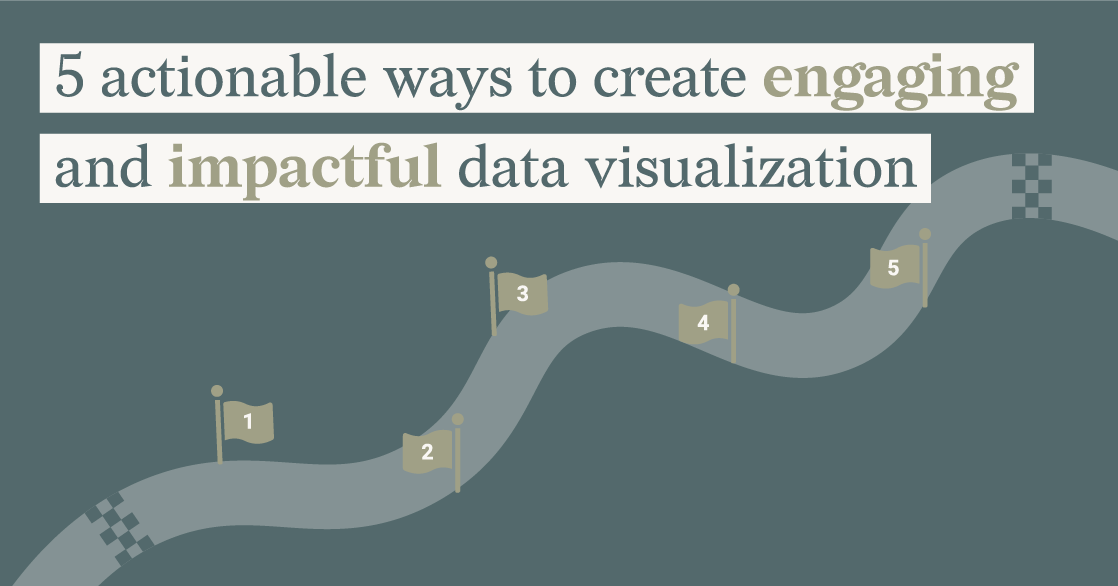 5 actionable ways to create engaging and impactful data visualization - Data visualization helps enable an organization to effectively communicate with its audience. Find out how you can leverage dataviz in your data stories!