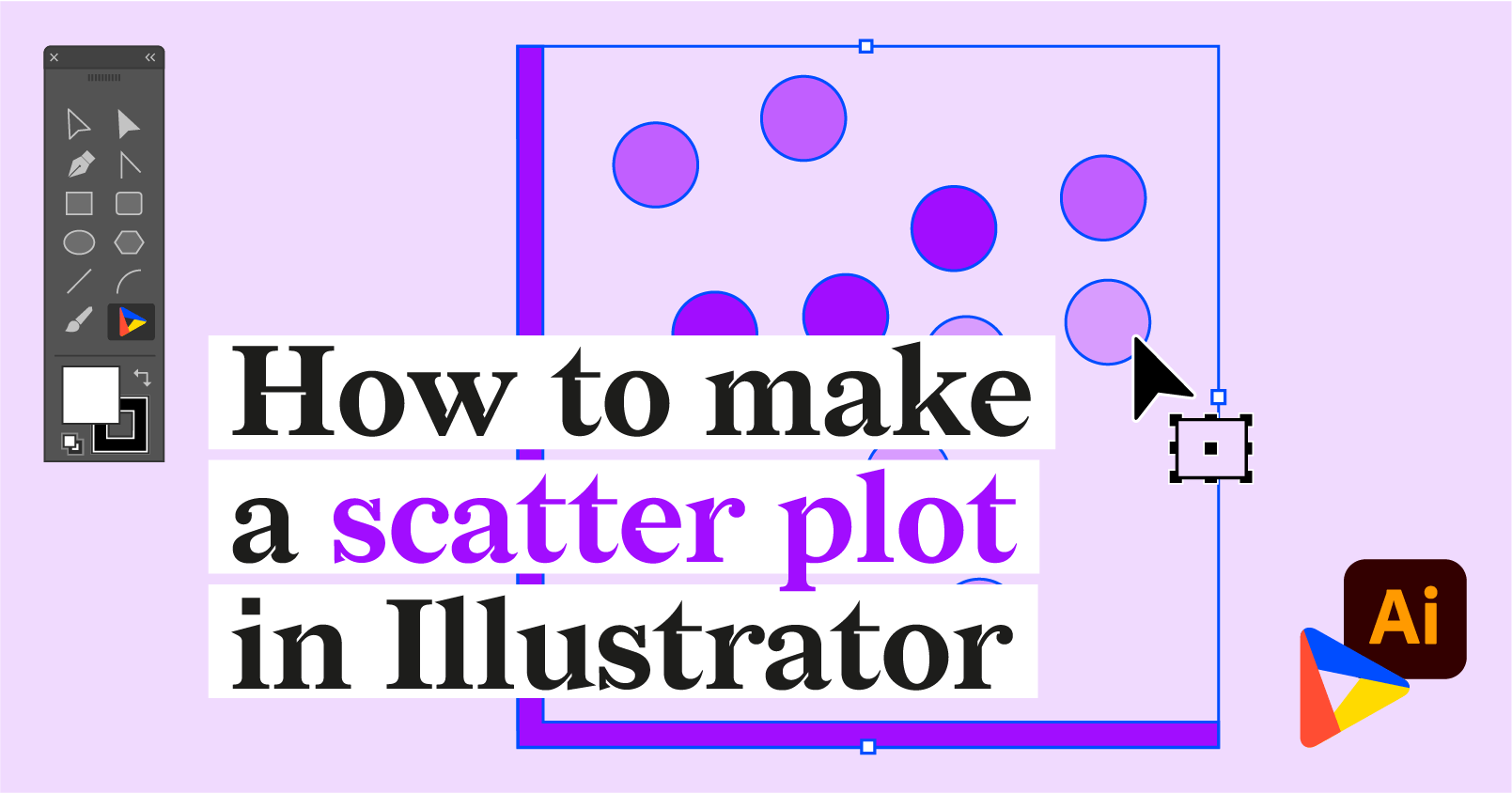 Learn how to create your own scatterplot in Adobe lllustrator with Datylon for Illustrator chart maker plug-in