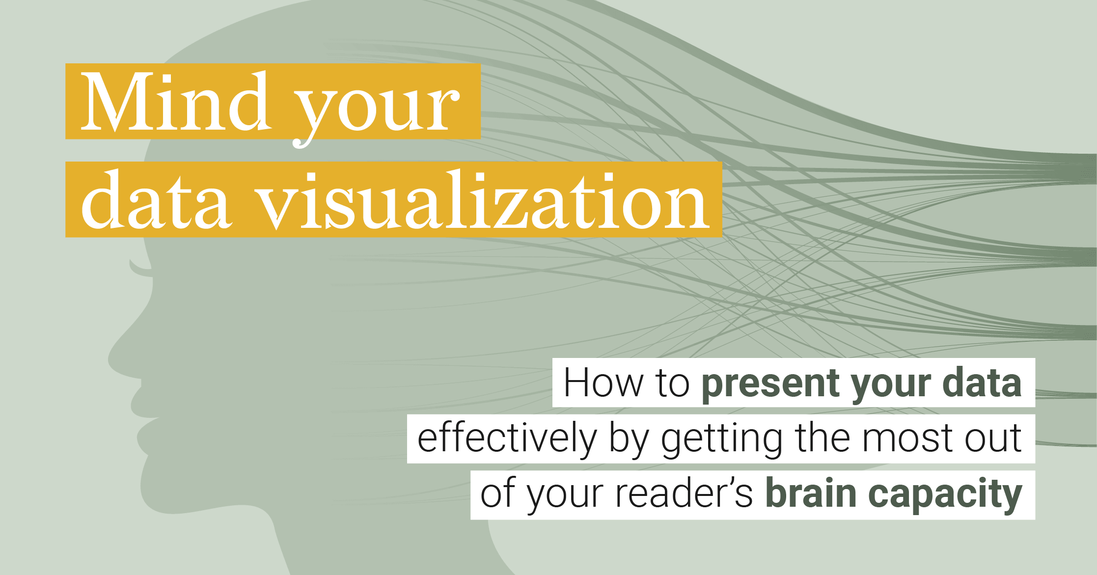 Mind your data visualization: How to present your data effectively by getting the most out of your reader's brain capacity
