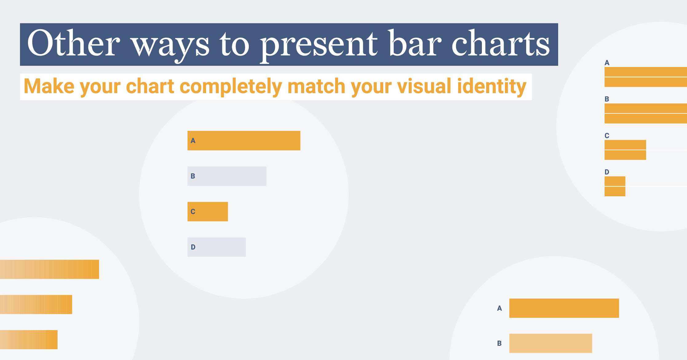 How to present bar charts