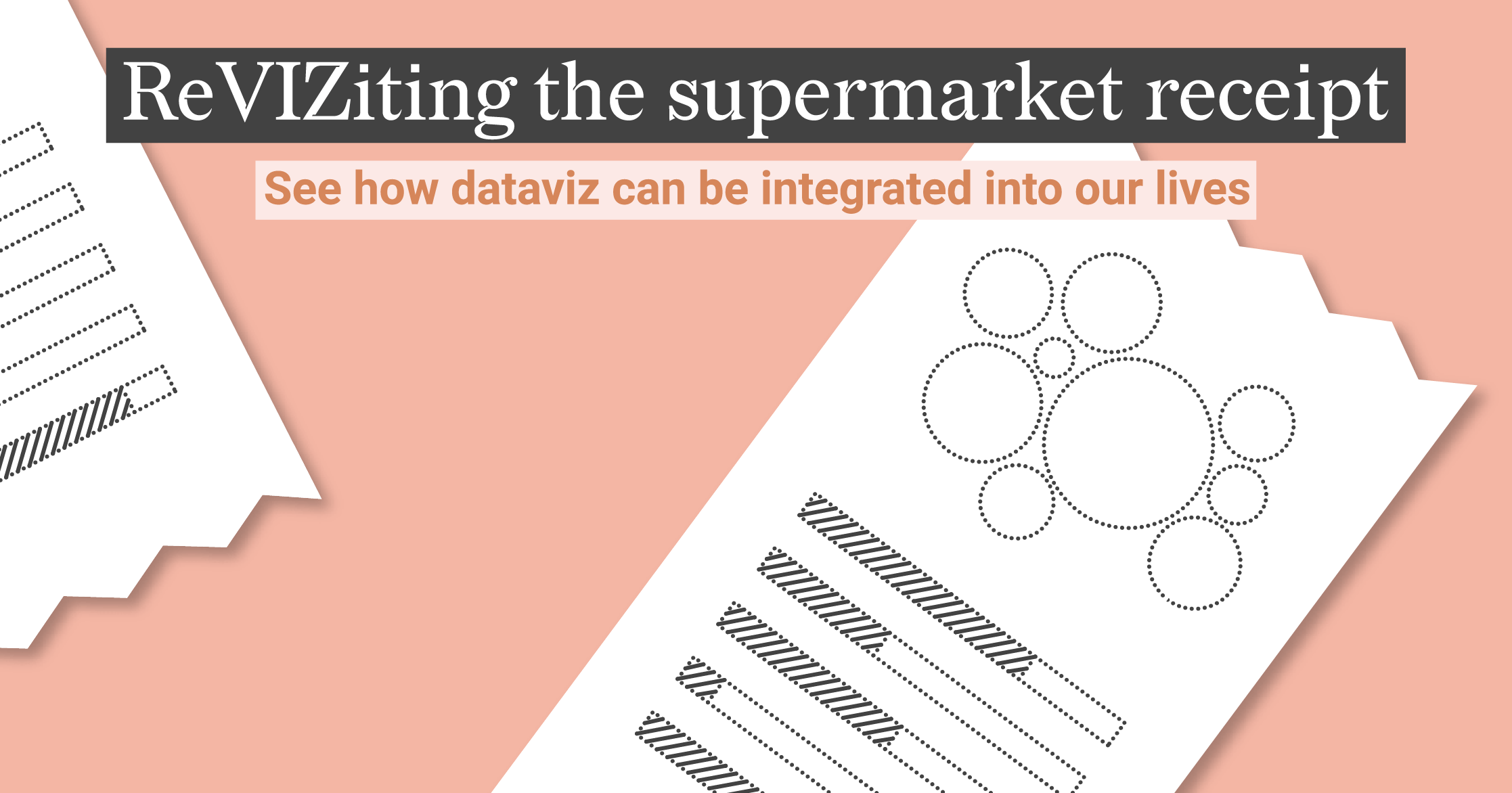 Data visualization on a supermarket receipt