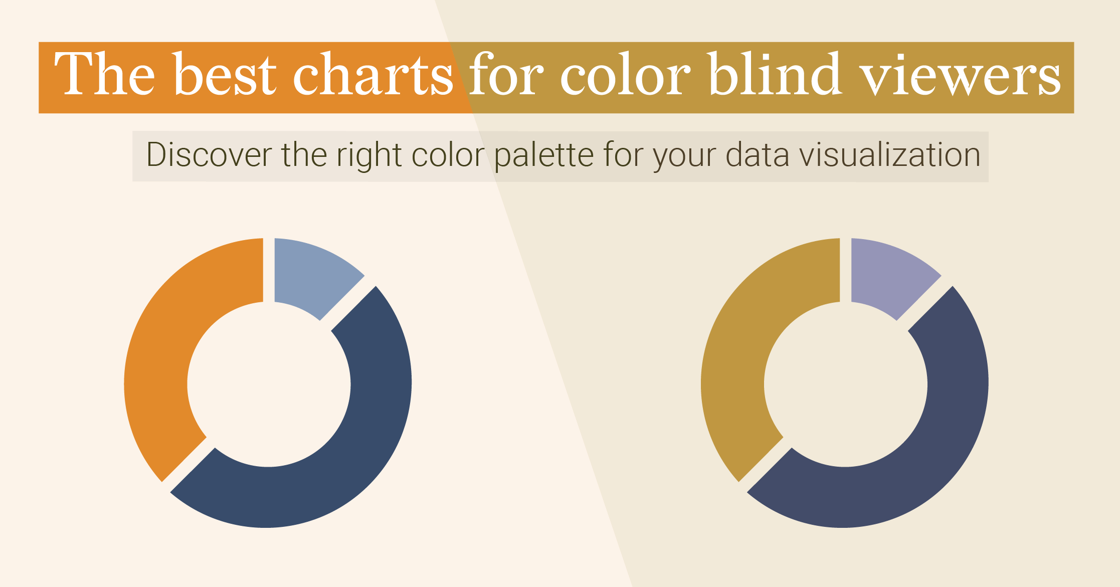 Best charts for color blind viewers - Find out what colors are the best and safest to use in a chart for color blind people, and what are the colors you should avoid using.