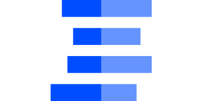 Datylon | Diverging bar chart | Compare two sets of data. Up-down, left-right. Easy peasy