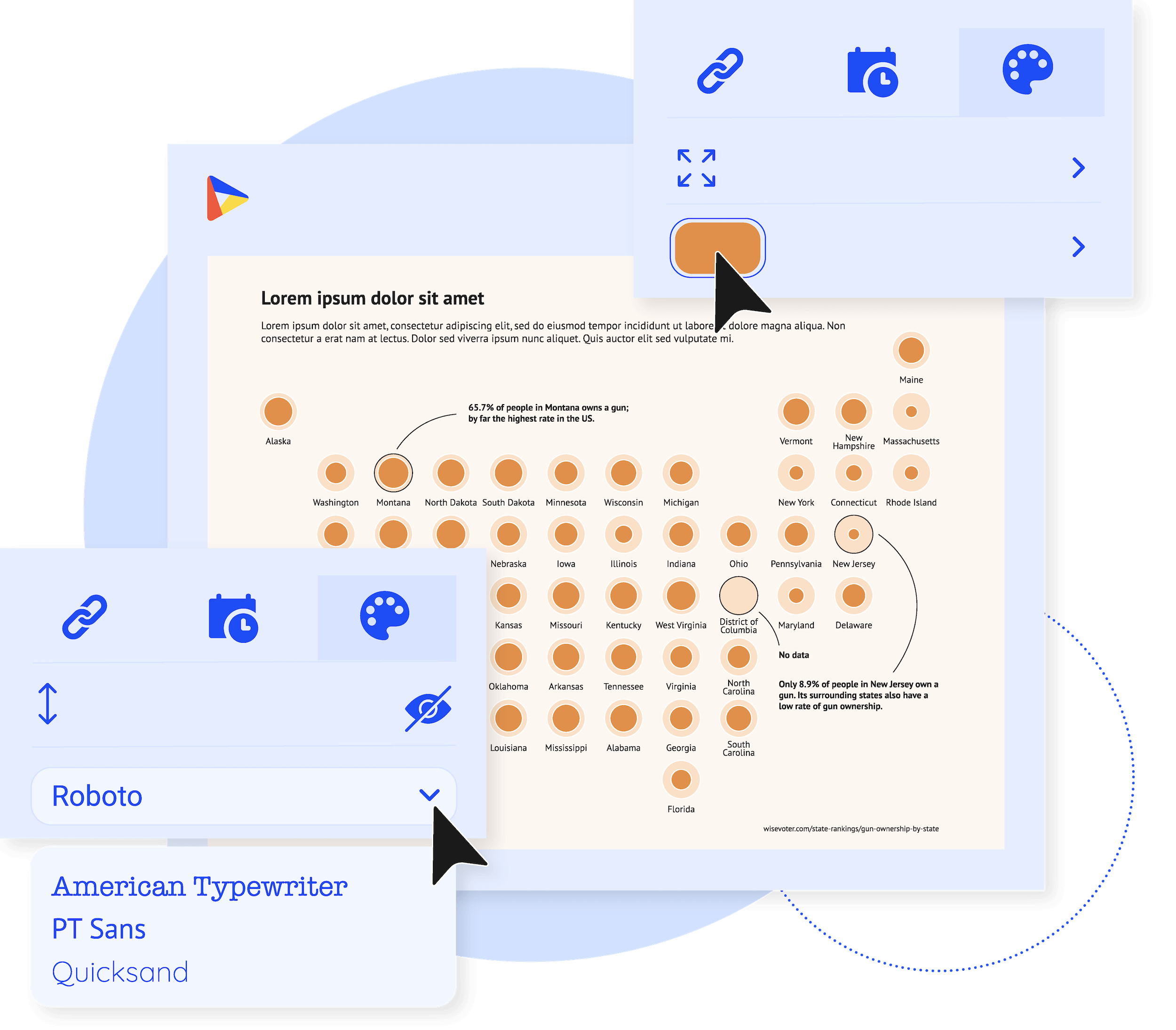 styling chart using Datylon for Illustrator plugin