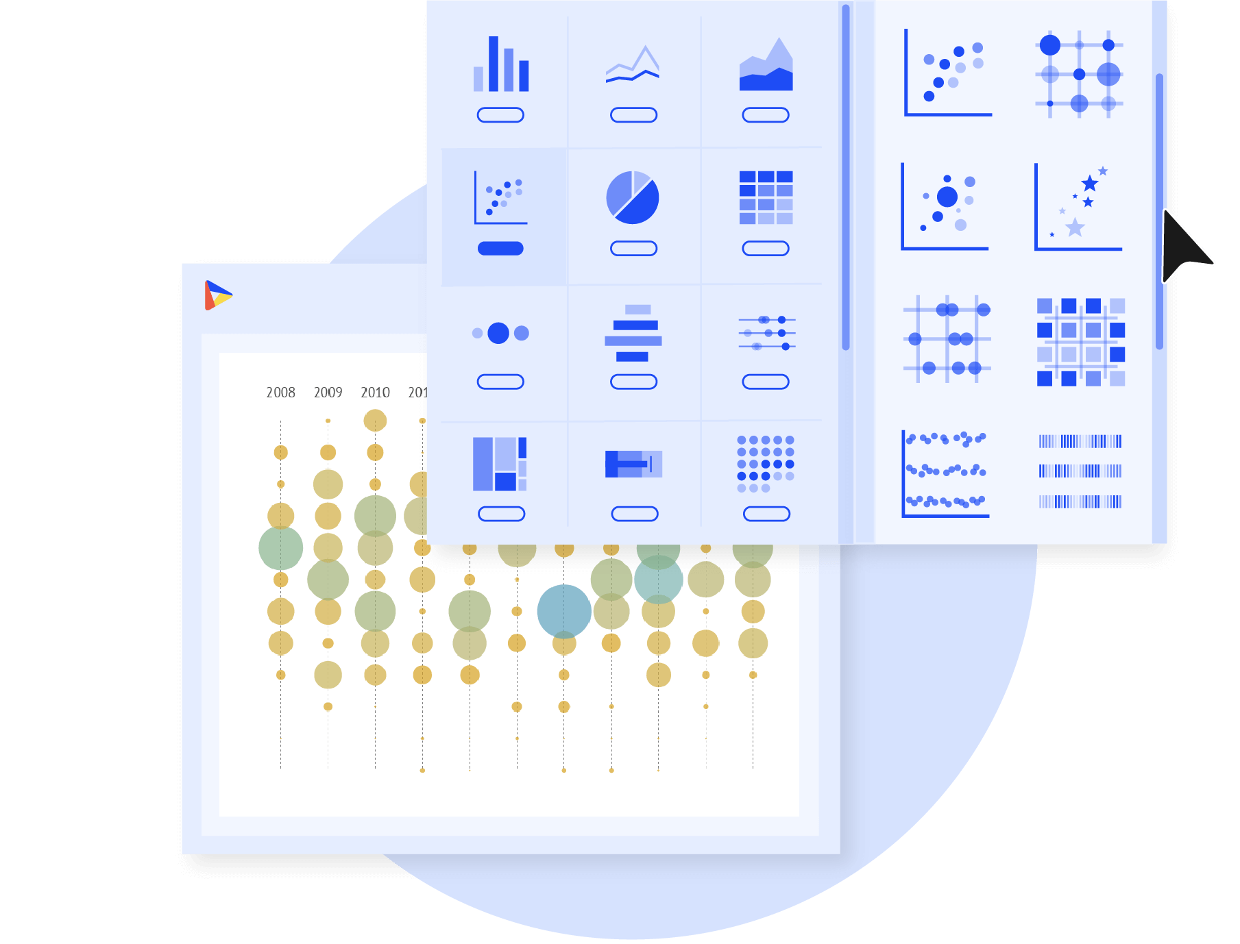 A picture showing Datylon chart library