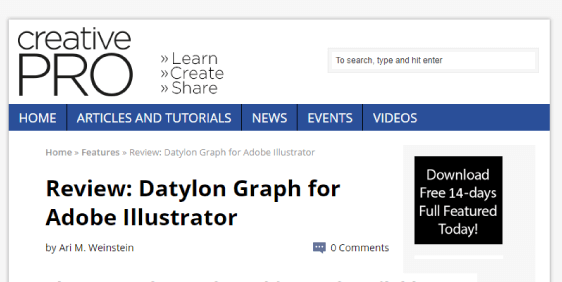 Creative Pro review of Datylon for Illustrator